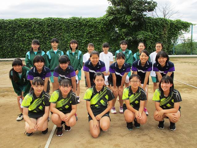 中学女子部活集合写真 